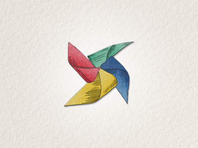 Pinwheel ... colorful design graphic illustration pinwheel