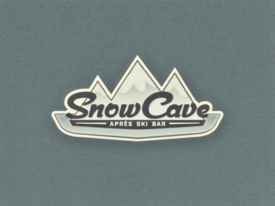 Snow Cave II ... lettering logotype retro sign typo typography vintage wood type wordmark