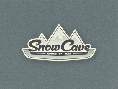 Snow Cave II ... lettering logotype retro sign typo typography vintage wood type wordmark