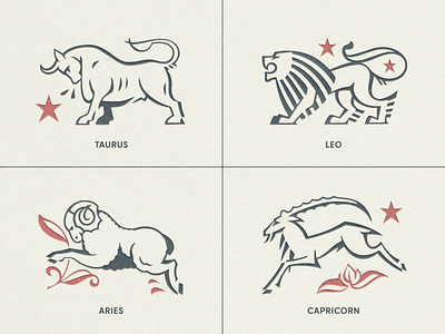 Zodiac Signs Part No. 1 ... signs type typo typogaphy vector illustration vectorart zodiac