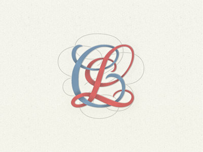 »CL« Monogram Interlaced .. hand lettering initials lettering mark monogram typography