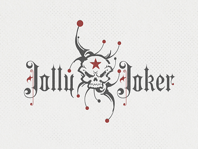 JollyJoker II ... badge grungy illustration logo mark retro texture type typo typography vector graphic vintage