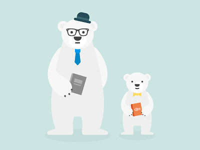 Illustration: Polar Bear Family