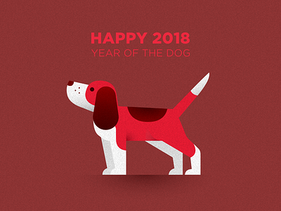 2018 - YEAR OF THE DOG 2018 animals beagle chinesenewyear dog illustration sketch
