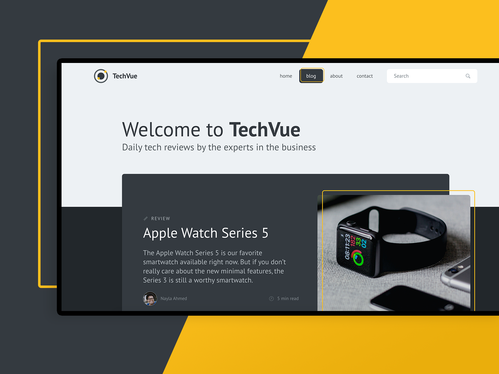 Tech Blog UI Concept by Haneen Krimly on Dribbble