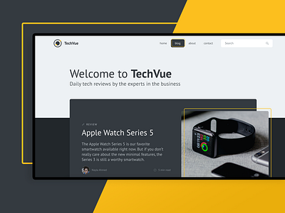 Tech Blog UI Concept