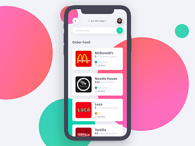 Food Delivery App Concept