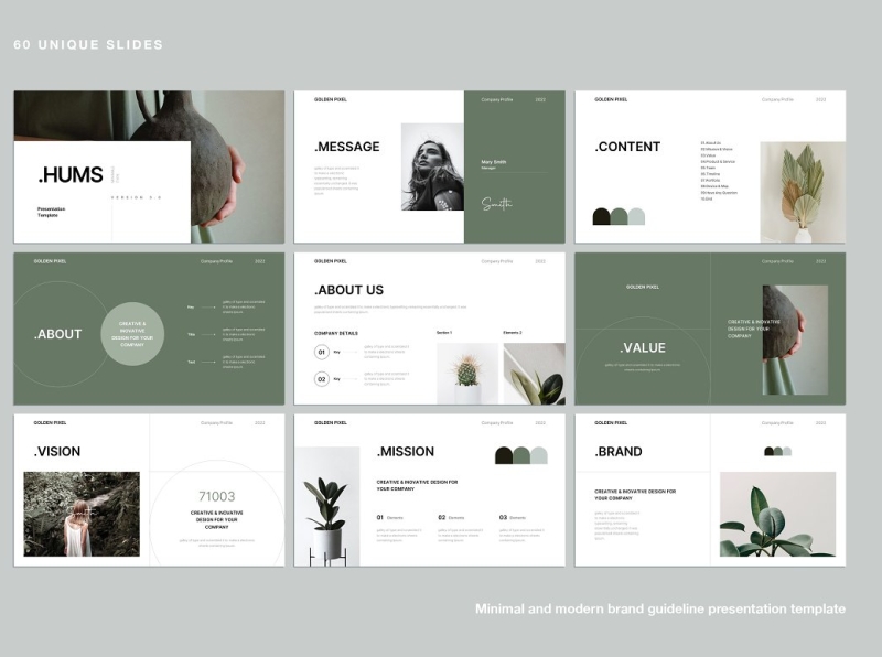 Minimal Brand Guideline Template #6 by PeyangG on Dribbble