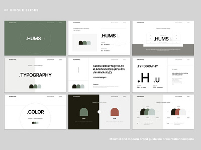 Minimal Brand Guideline Template #7 app branding design graphic design illustration logo typography ui ux vector