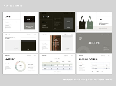 Minimal Brand Guideline Template #11 app branding design graphic design illustration logo typography ui ux vector