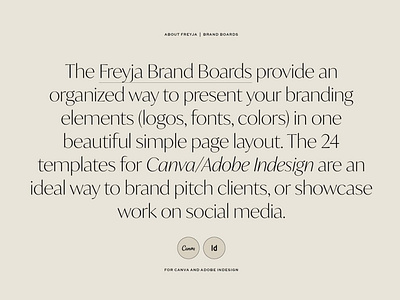 Freyja | Brand Board Kit #2