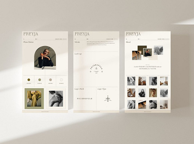 Freyja | Brand Board Kit #6 app branding design graphic design illustration logo typography ui ux vector