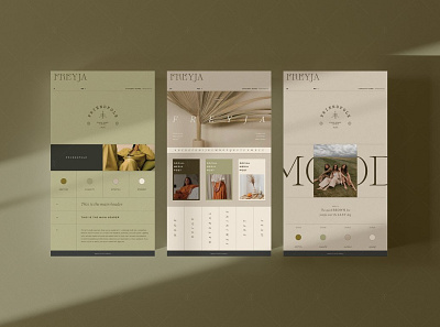 Freyja | Brand Board Kit #9 app branding design graphic design illustration logo typography ui ux vector