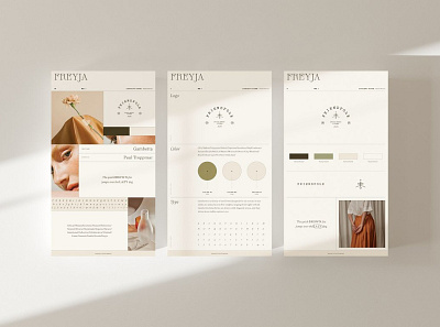 Freyja | Brand Board Kit #11 app branding design graphic design illustration logo typography ui ux vector
