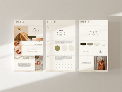 Freyja | Brand Board Kit #11 app branding design graphic design illustration logo typography ui ux vector