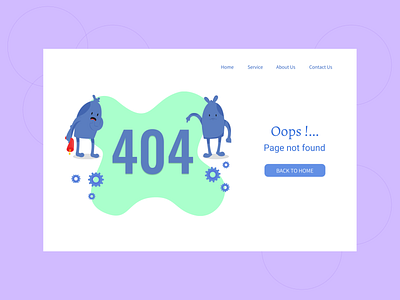 404 Page dailyui day008challenge design graphic design illustration ui ux vector