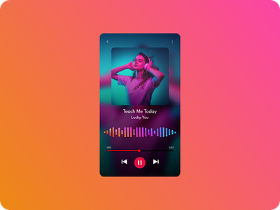 Music Player dailyui day009challenge design graphic design illustration musicplayer ui ux vector