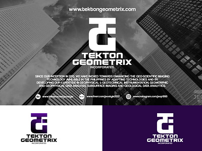 Tekton Geometrix Inc. graphic design logo photoshop typography vector