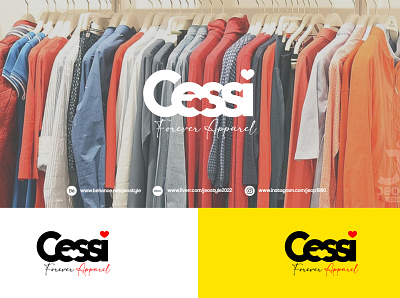 Cessi Forever Apparel boutique design logo photoshop