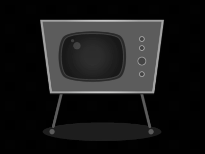 Retro 1950s Television 1950s after effects animation black and white film gif retro rockabilly television tv vintage