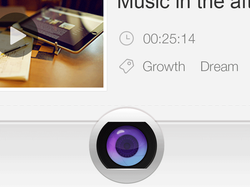 Upload video Icon animation camera lens gif icon video