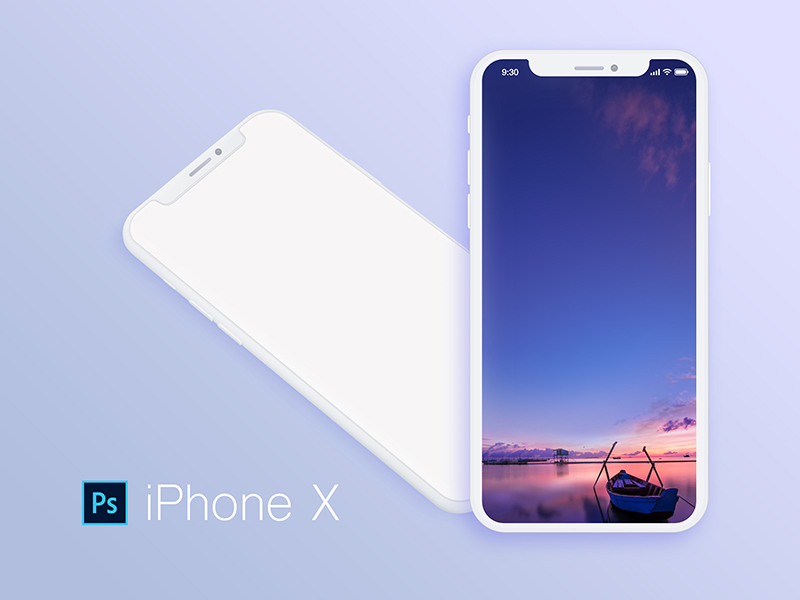 Download Iphone x Mockup White by Grace on Dribbble