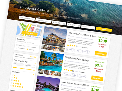 Search Page For Hotel Booking Website