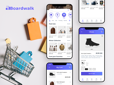 e-commerce mobile application design application ios iphone x modern ui user experience user interface ux
