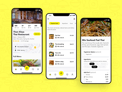 Food Order App - UI / UX Design design food app design food delivery app iphone app mobile app mockup design ui user experience user interface ux