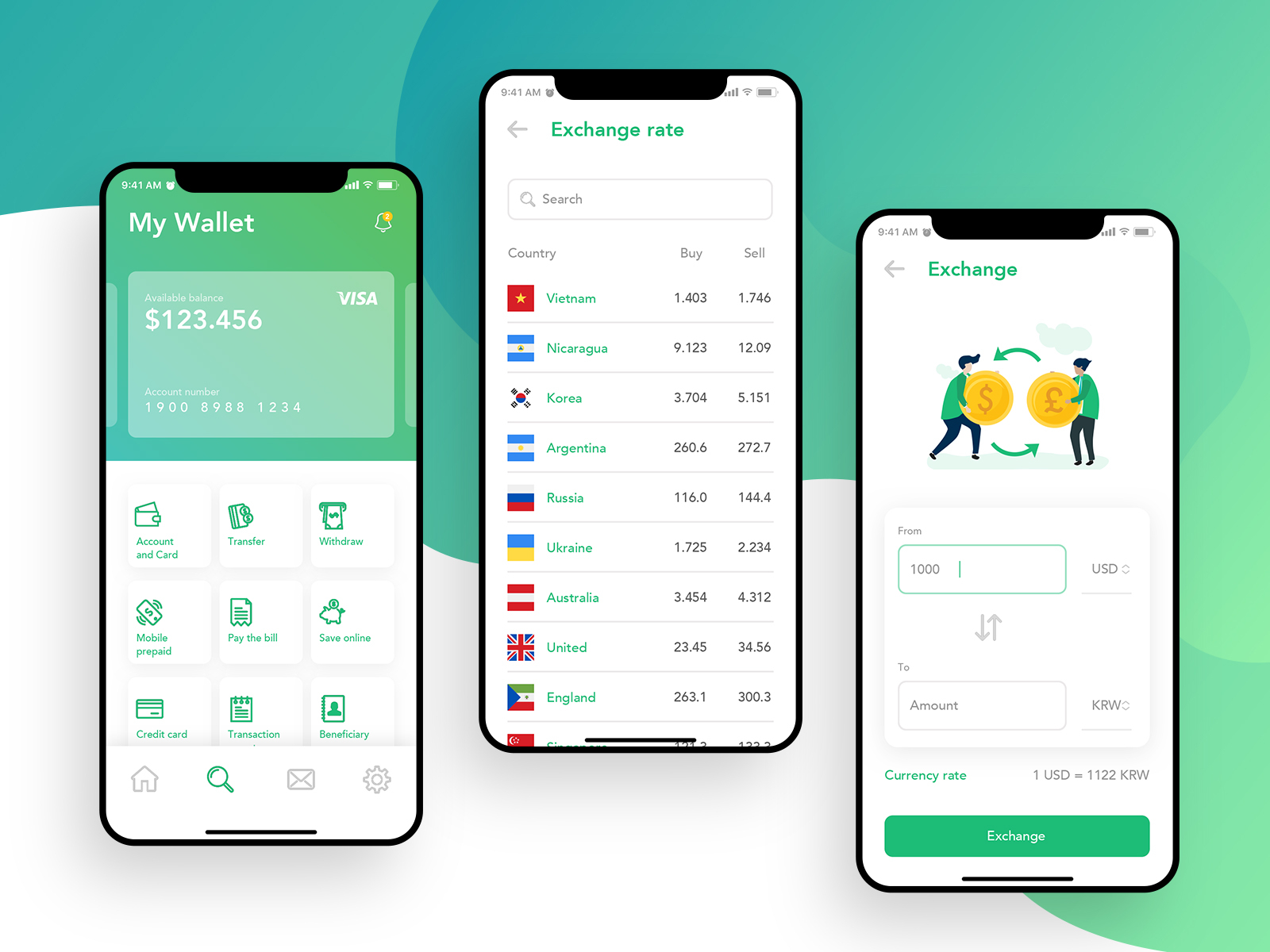 Mobile Banking  App UI UX  Design by jeffrey domingo on 