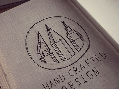 Hand crafted design circle design illustration pen sketch