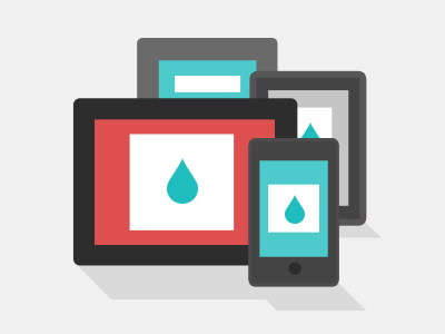 Devices icons illustration web