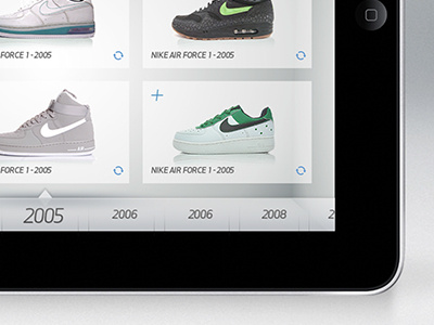 Air Force 1 interface app bar black debut design fabric interface ios ipad retina stitching tab texture thread ui white