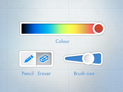 Painting interface app icons illustration interface white