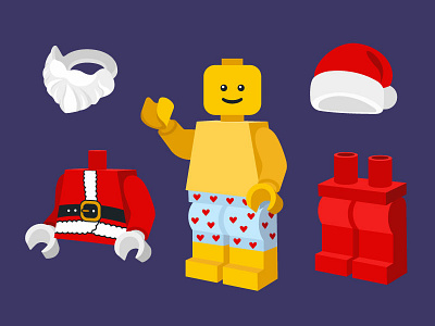 Lego Santa dress up game