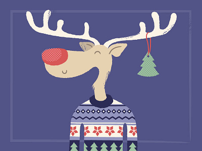 Reindeer in Christmas sweater