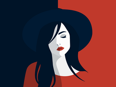 Woman flat portrait flat flatdesign illustration minimal vector vectorart women women portrait