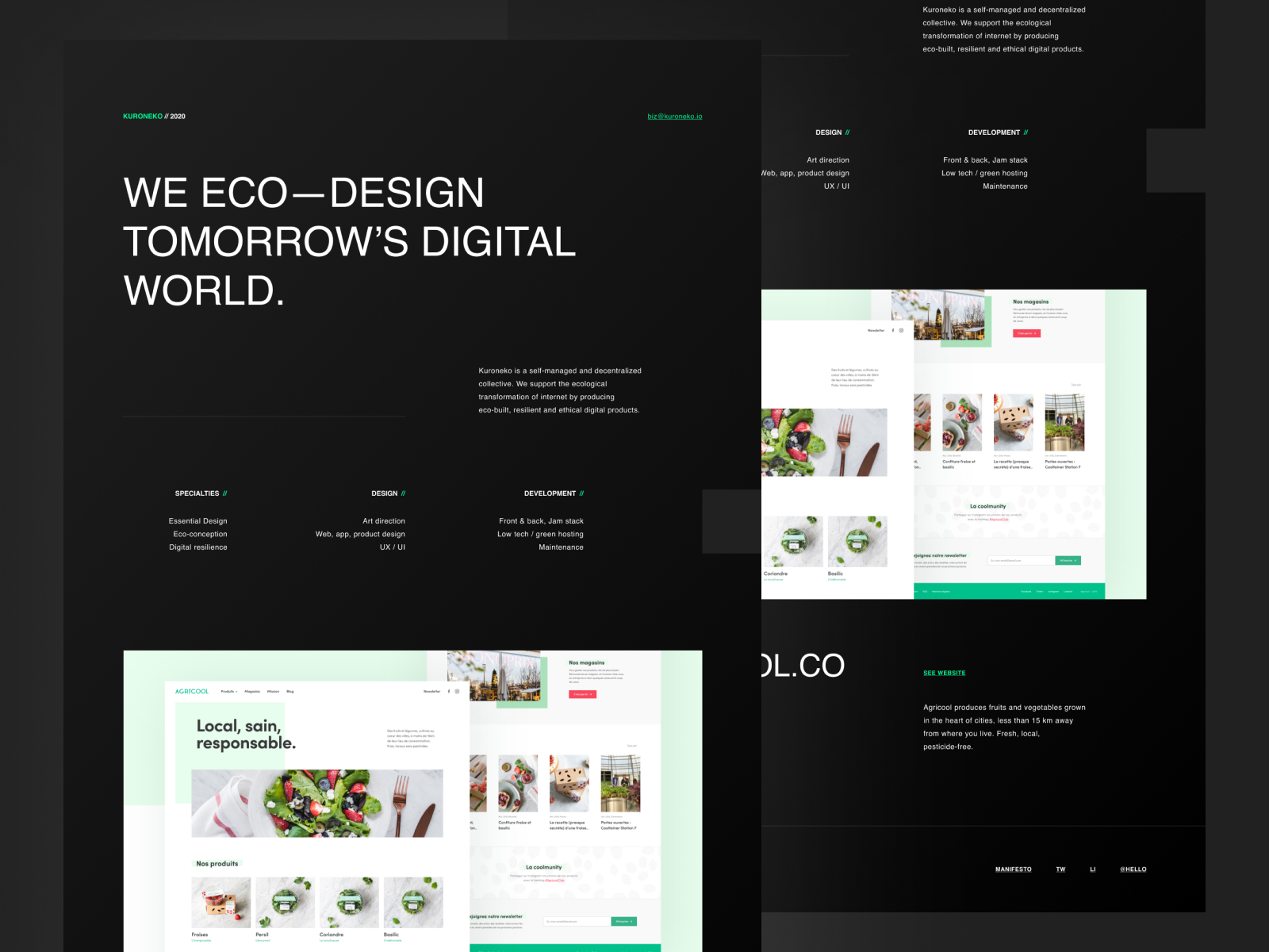 Kuroneko — Eco-built one page