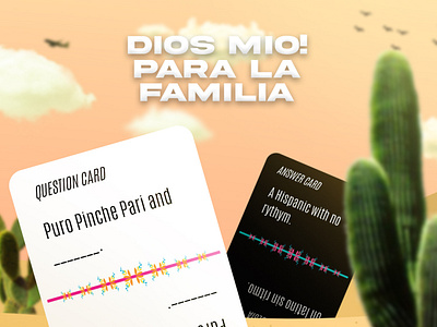 FITZ CARDS DIOS MIO PROMO graphic design