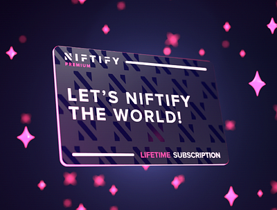 3D CARD FOR NIFTIFY 3d graphic design