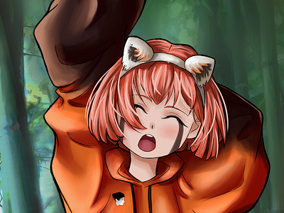 Red Panda Character character design characterart illustration