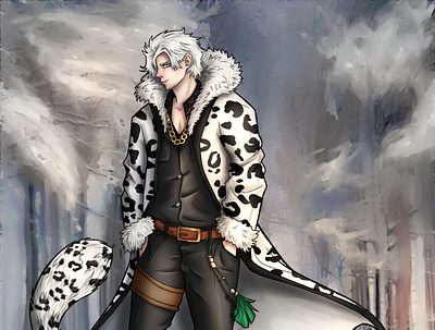 Snow Leopard Character character design characterart illustration