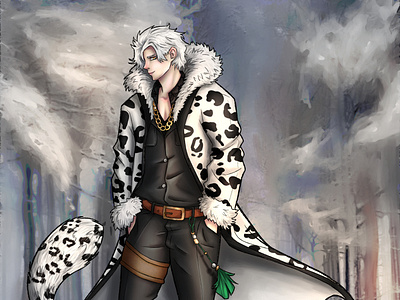 Snow Leopard Character