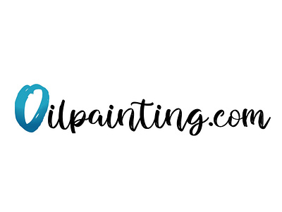 Oilpainting.com | Logo branding design illustration logo typography