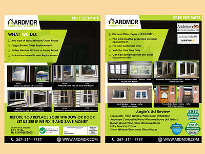 ARDMOR | Post Card branding cleaning services flyer design graphic design postcard