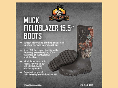 Hunting Boots Post - Real Camo camouflage huntingboots huntingpost socialmediapost