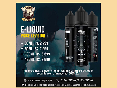 E-Liquid Poster - Social Media Poster