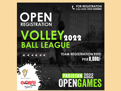 Volley Ball League Post - Pakistan Open Games