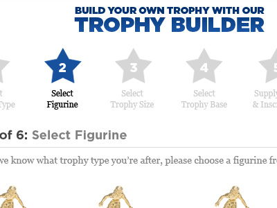 Trophy Builder web application web design web development