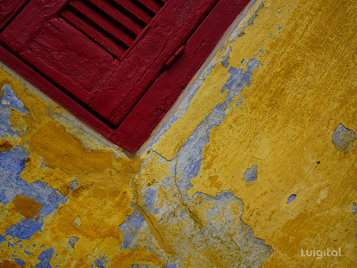 Colorful house in the most ancient neighborhood of Athens